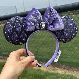 Disney Parks Haunted Mansion Madame Leota Wallpaper Minnie Mouse Ears Headband